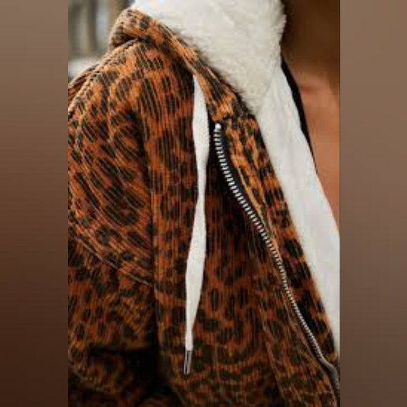 BDG Leopard Print Cord Skater Jacket - Picture 4 of 7